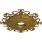 Ekena Millwork Orleans Ceiling Medallion (Fits Canopies up to 8 1/4"), 38 3/8"OD x 6 5/8"ID x 2 7/8"P, Gold CM38OLGLS - alternate 2